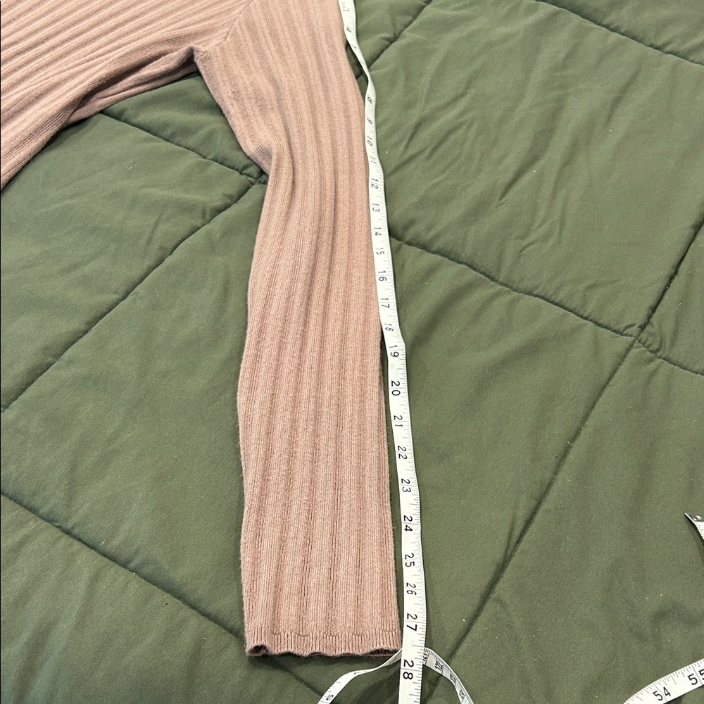 Brown Ribbed Long Sleeve Top - Picture 10 of 12